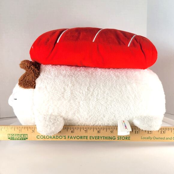 Takashoji Sushi Cat Plush 12" Tuna Nigiri White Seal Calico Design January 2023 - Picture 10 of 16